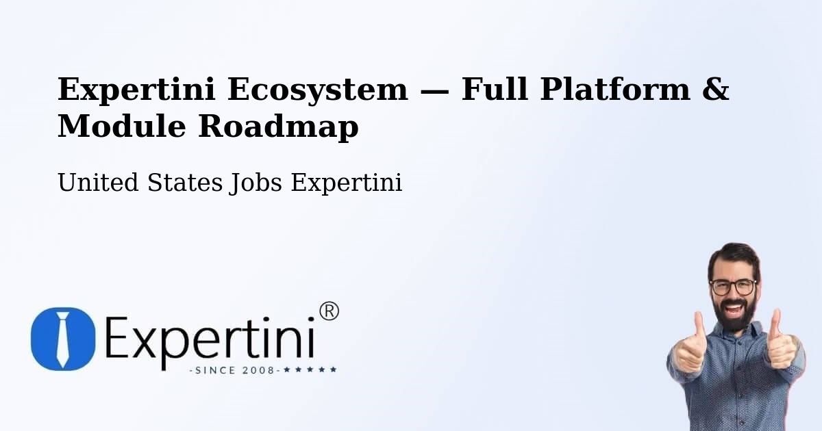 Expertini Ecosystem — Full Platform & Module Roadmap – Edwards